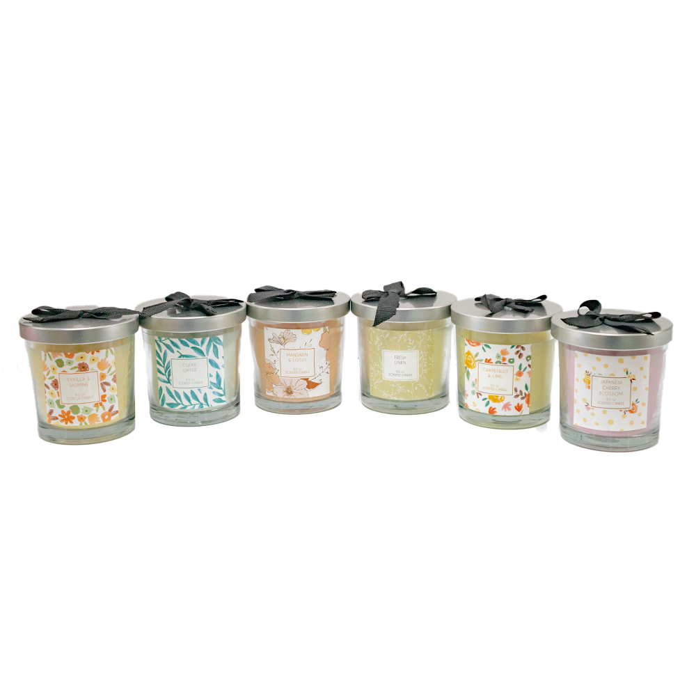 Glass Candle with Lid - Dollars and Sense