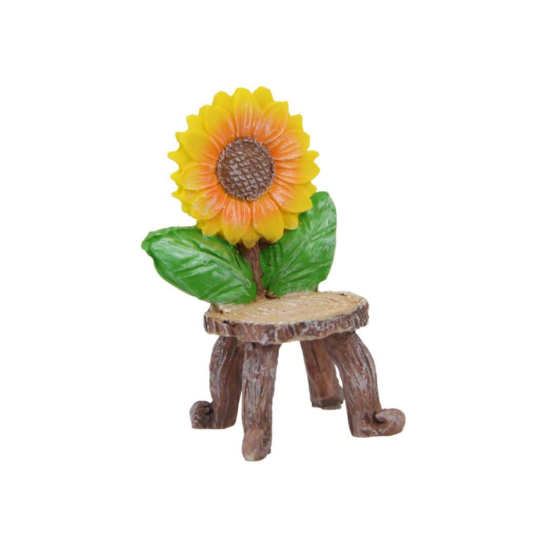 Chair Figurine - Sunflower Back - Dollars and Sense