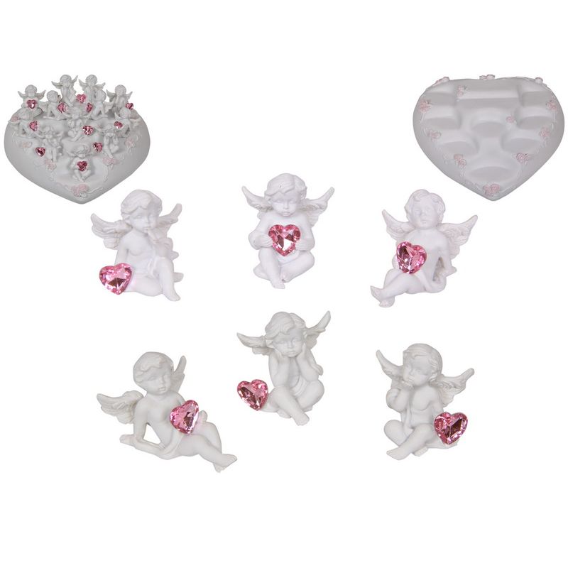 Cherub with Heart Figure 4cm SKU CHERDIS6 - Dollars and Sense