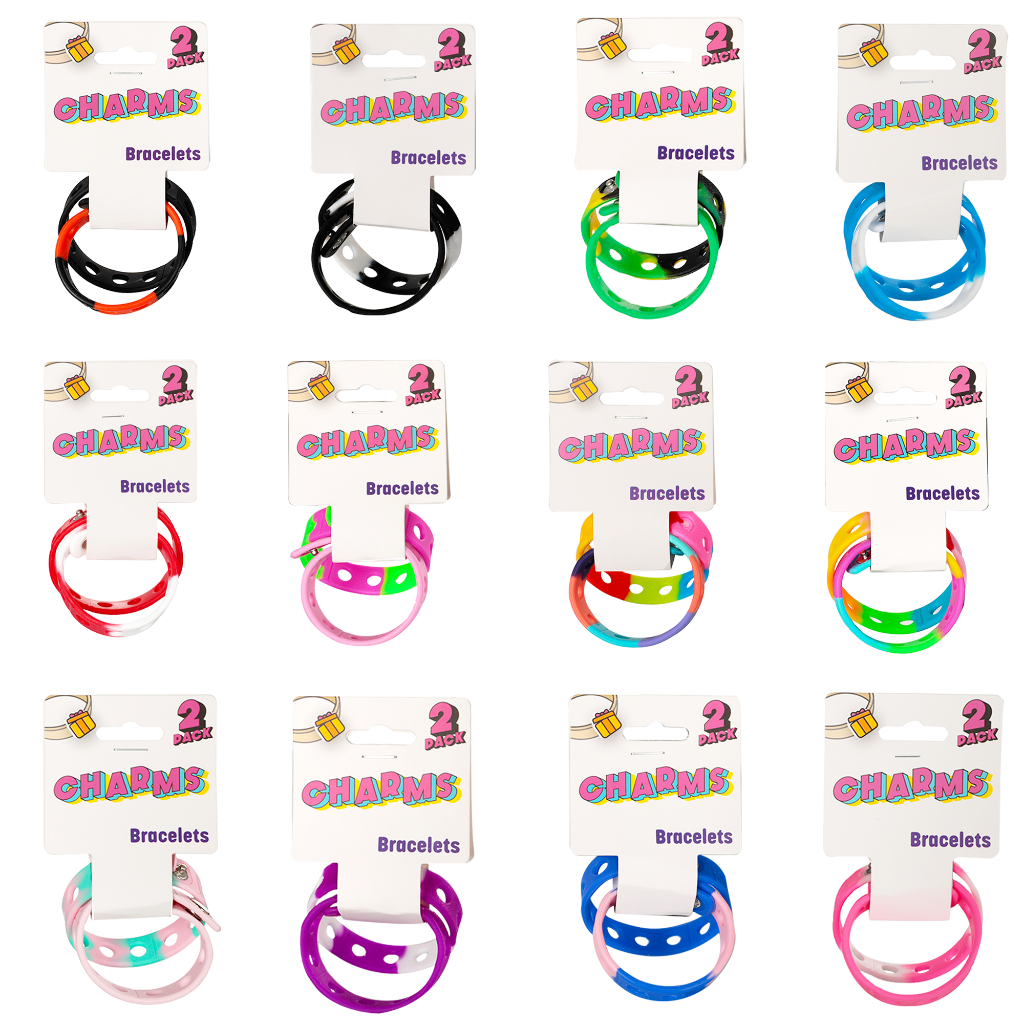 Clogs Bracelets - Assorted Colours - Dollars and Sense