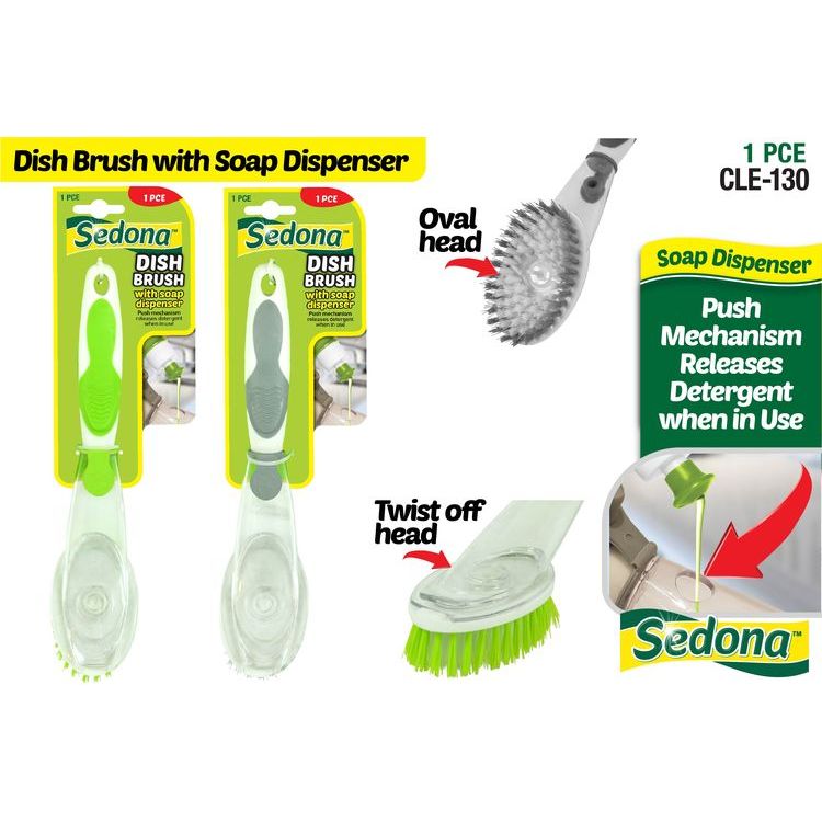Dish Brush with Soap Dispenser