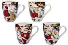 1PC MUG SANTA MERRY CHRISTMAS 4ASS