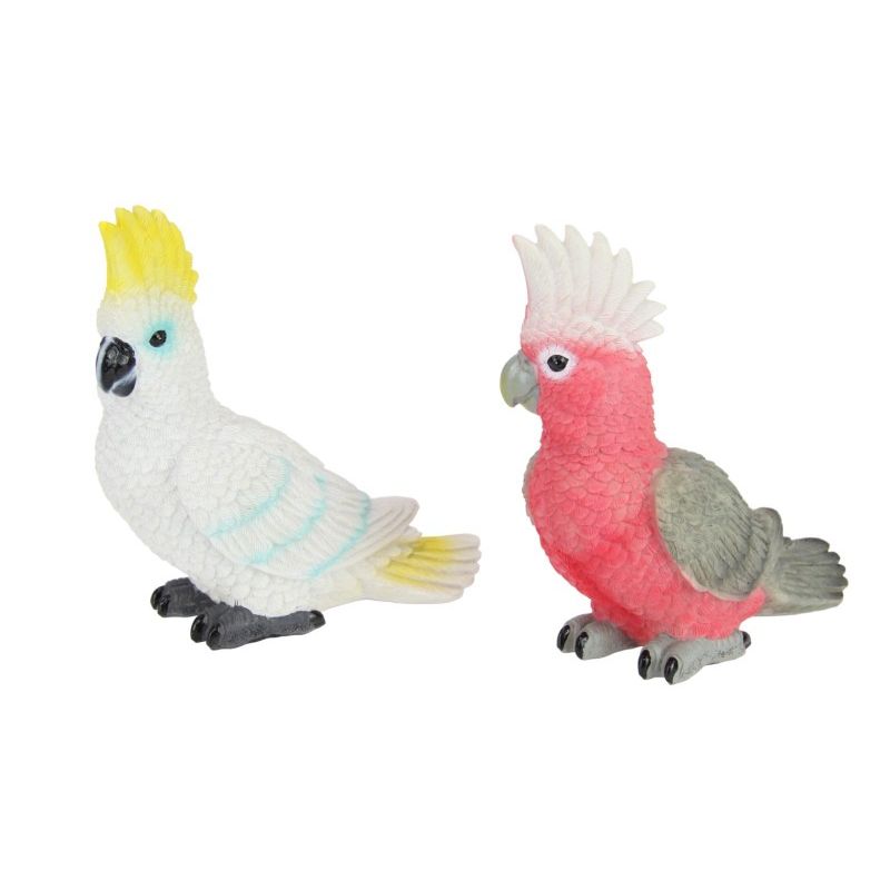 18cm Sitting Cockatoo & Galah 2 Asstd SKU COCKGSIT - Dollars and Sense