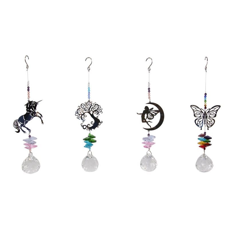 *21cm Crystal Laser Cut 4 Asstd SKU CRYSUN4 - Dollars and Sense