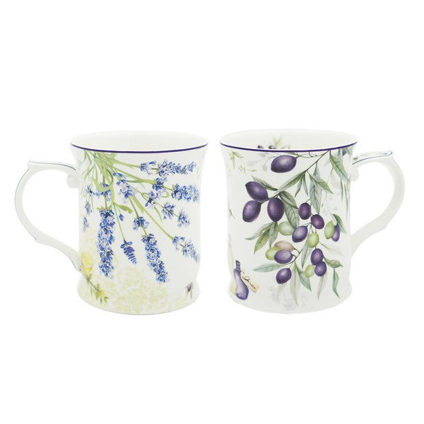 Lavender and Olive Mug 405ml