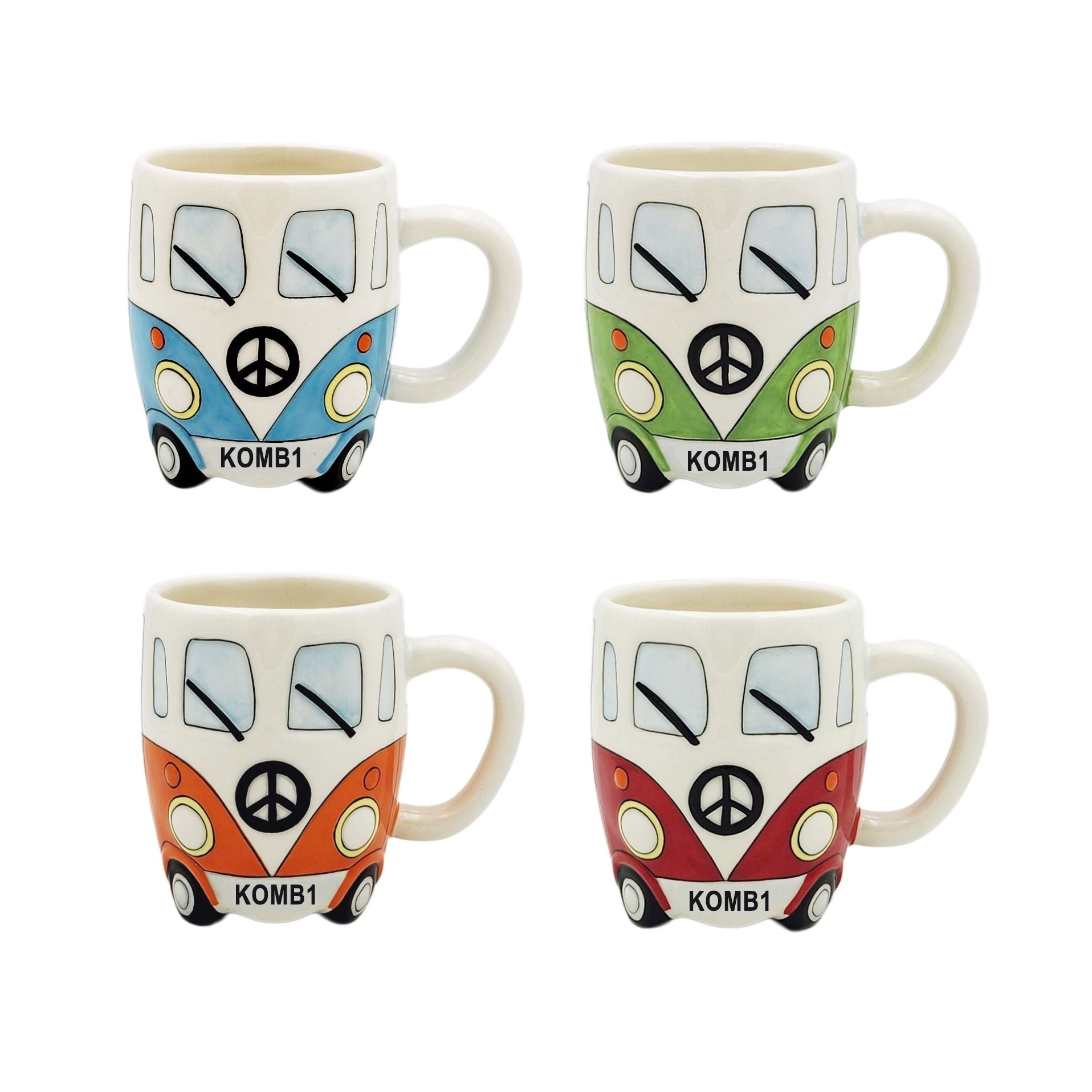 Hand Painted Ceramic Kombi Mug 400ml 13*9*10.5cm