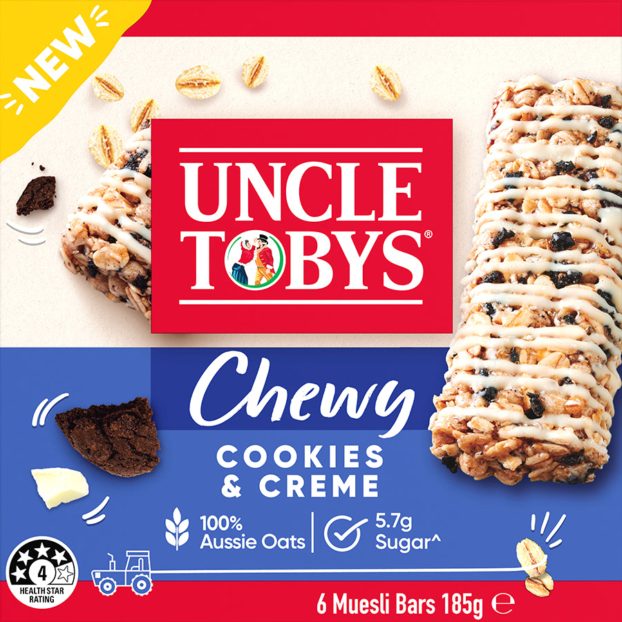 Uncle Toby's Muesli Bars - Cookies & Cream - Dollars and Sense
