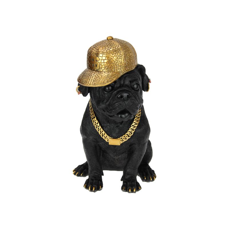 33cm Sitting Gangster Bulldog SKU DOGBBGAN - Dollars and Sense