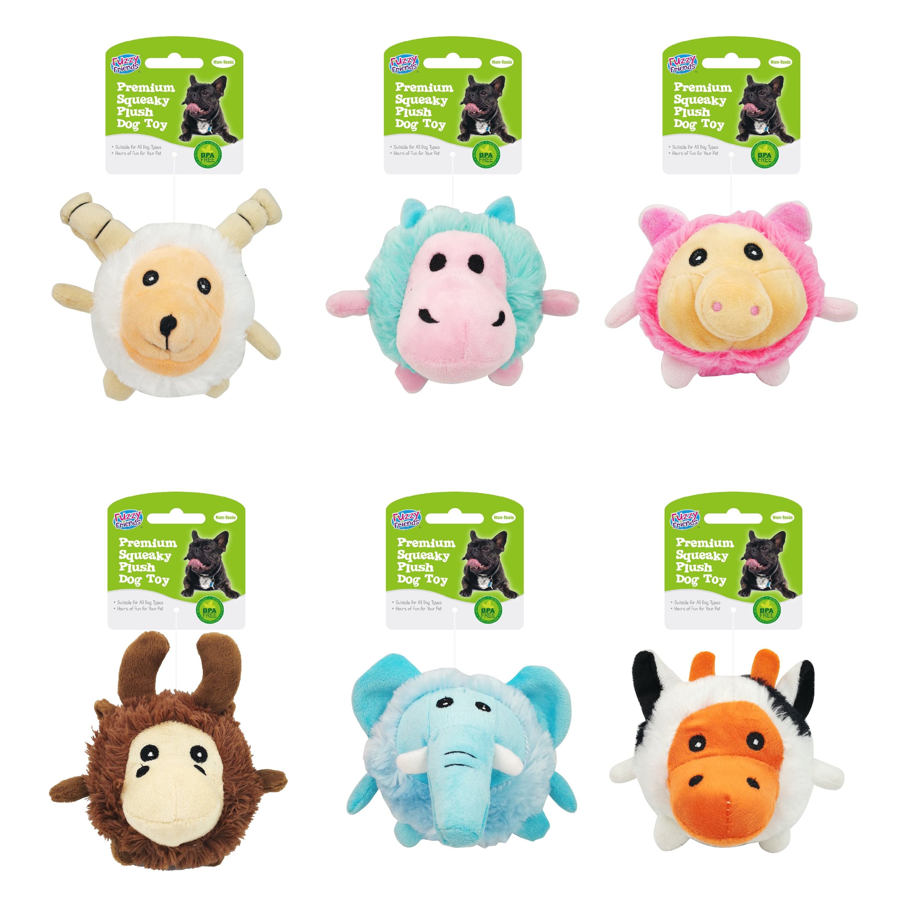 Squeaky Plush Animal - Pet Toy - Dollars and Sense