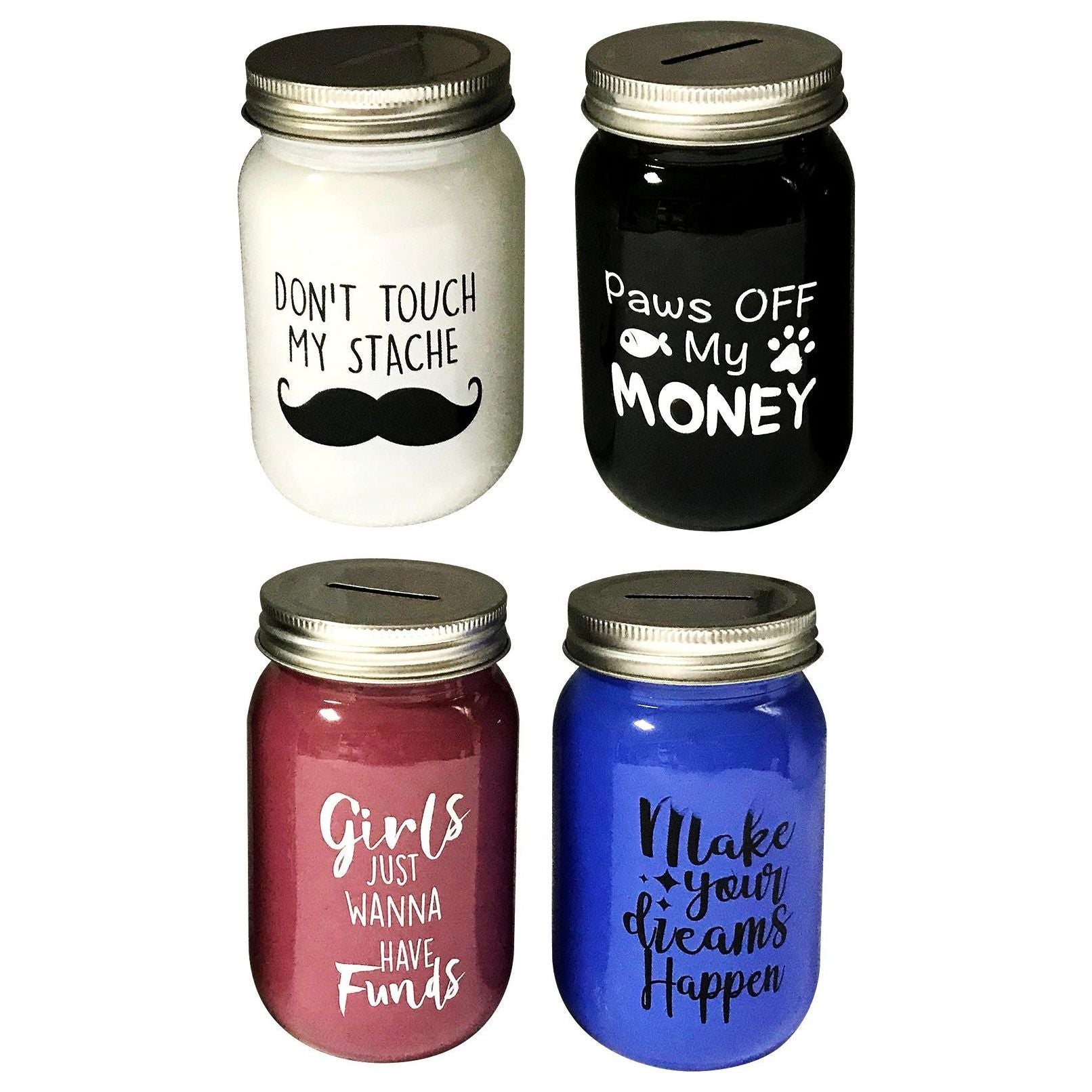 Money Jar - Glass - Dollars and Sense