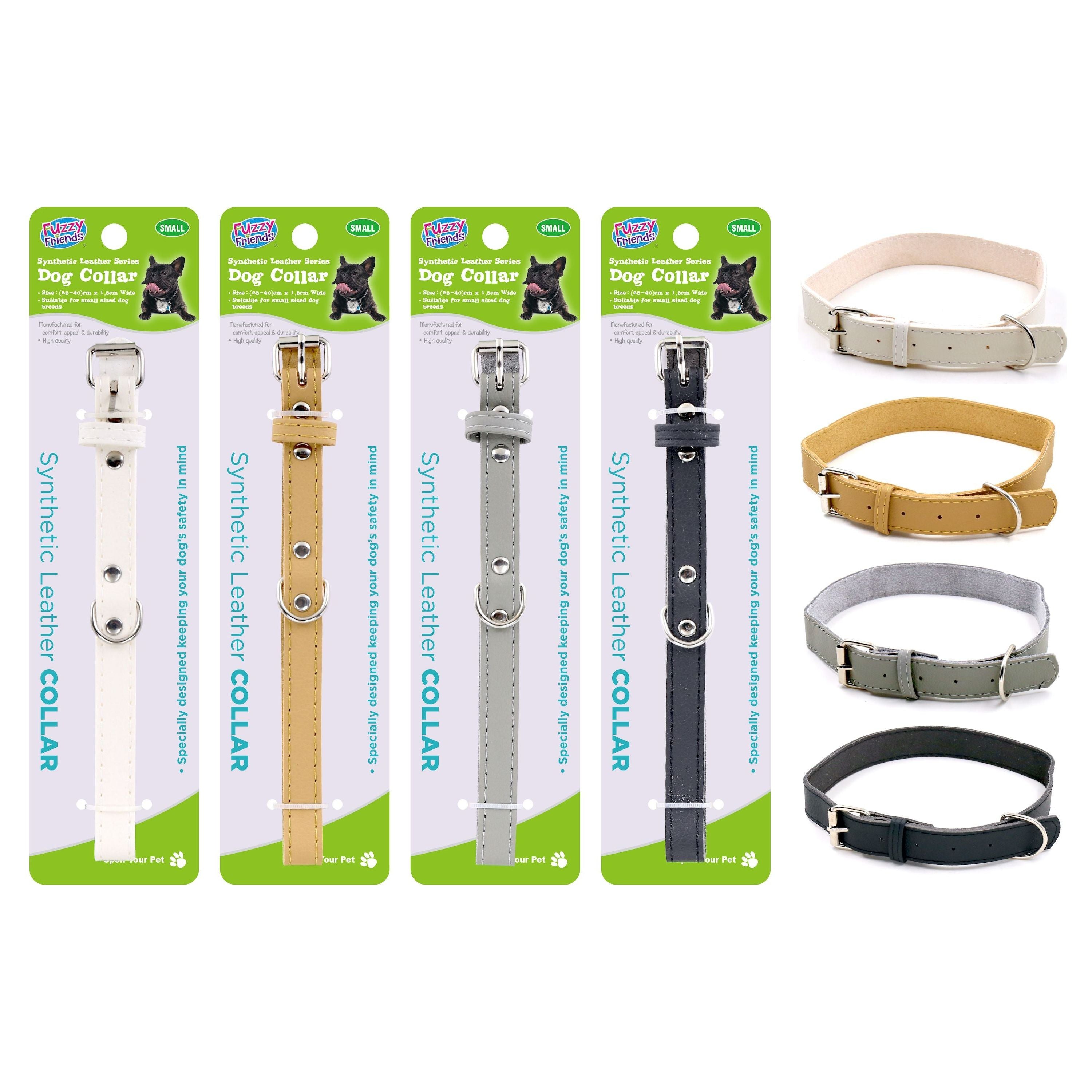 Dog Collar - Synthetic Leather Series - Dollars and Sense