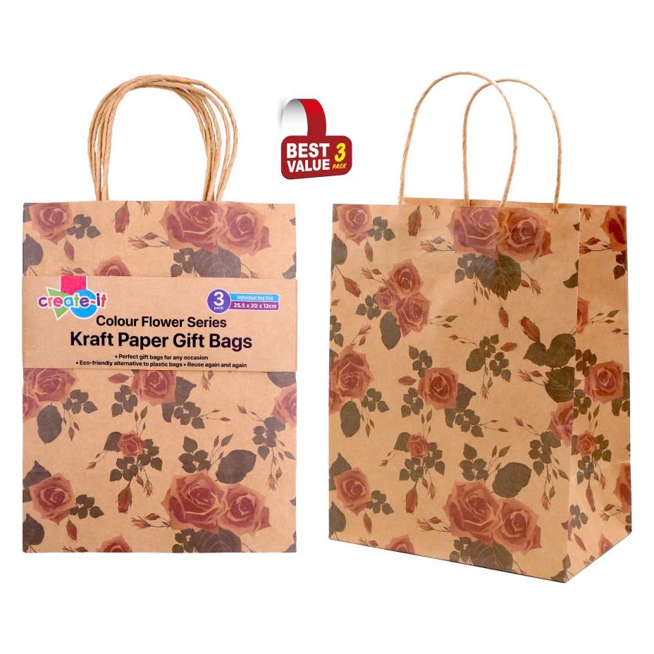 Craft Gift Bags - Colour Flower Series - Dollars and Sense