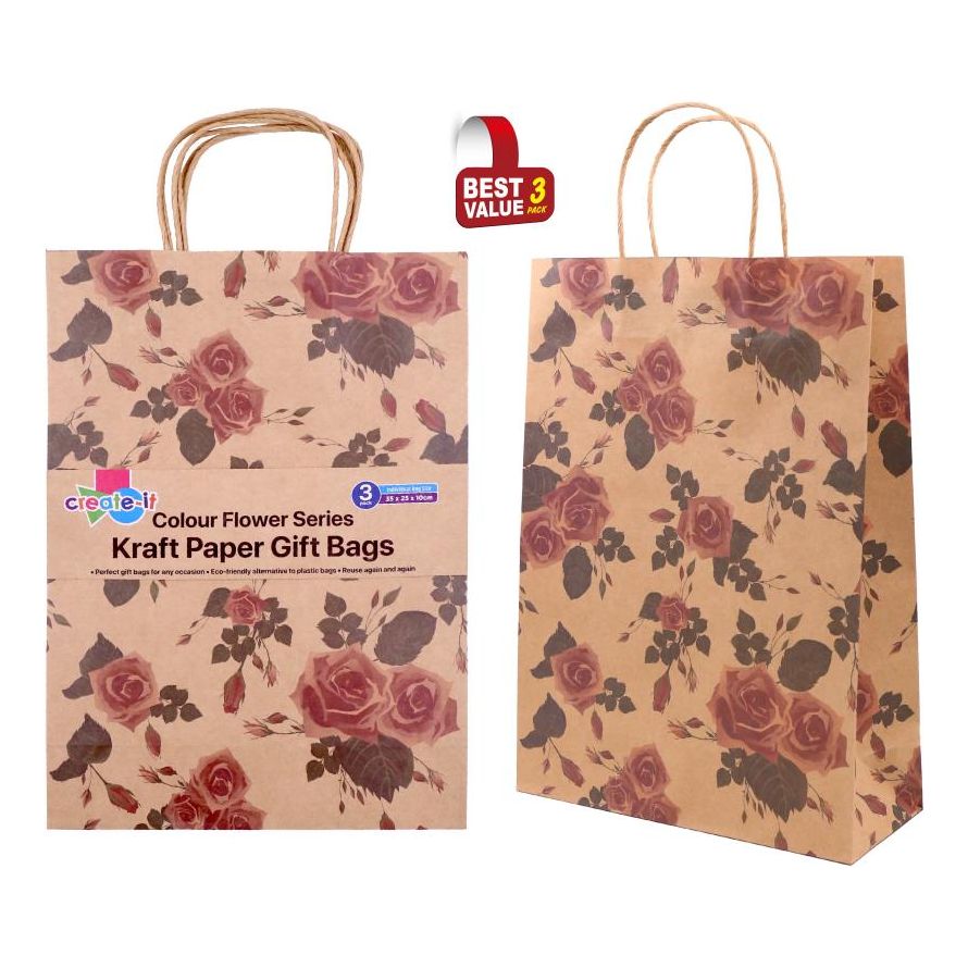 Craft Gift Bags - Colour Flower Series - Dollars and Sense