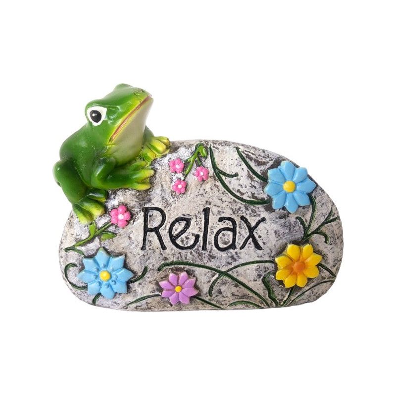 Inspirational Frog on Rock - Relax - Dollars and Sense