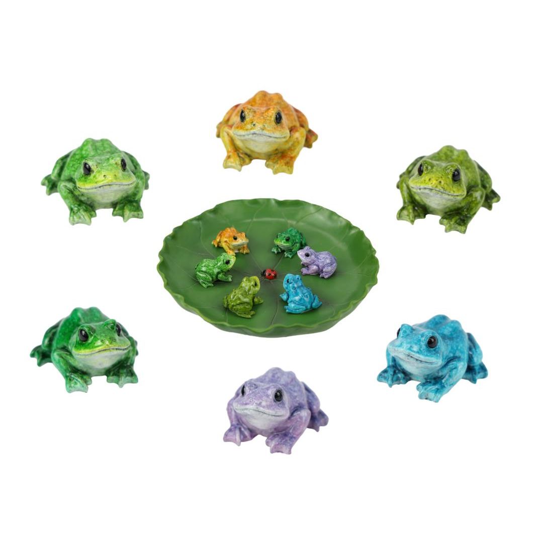 5cm Sitting Marble Frog 6 Asstd SKU FROMSTPD - Dollars and Sense