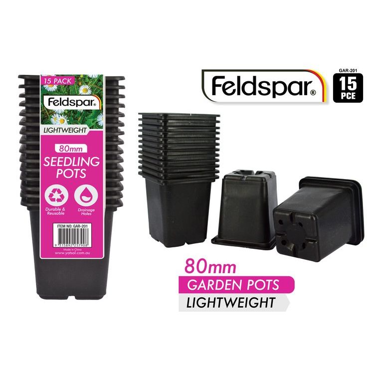 Seeding Pots - Square Plastic Small SKU GAR-201 - Dollars and Sense