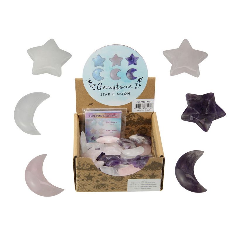 3Cm Star & Moon Gemstone SKU GEMSTMN - Dollars and Sense