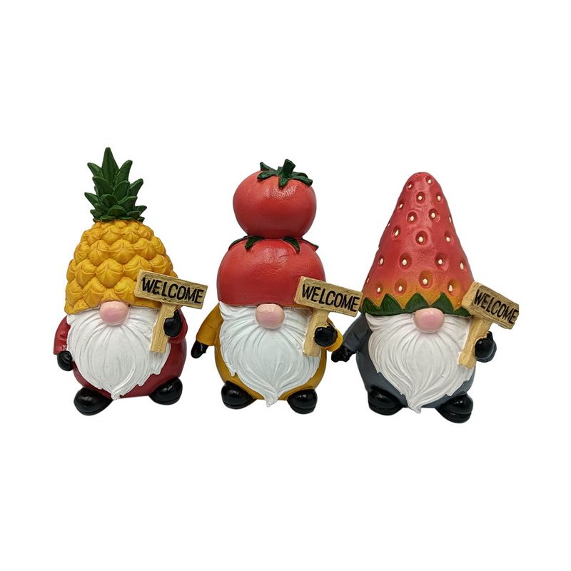 15cm Gnome with Fruit Head 3 Asstd SKU GNOFRUIT - Dollars and Sense