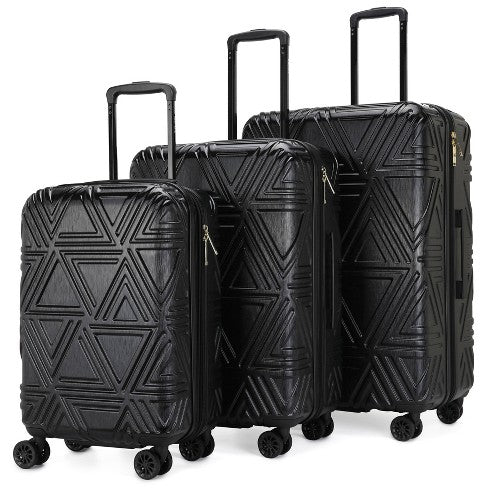 Badgley Mischka ABS Luggage 4 Wheels - Black - PICK UP ONLY