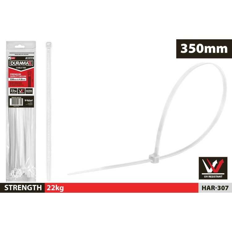 Cable Ties - White - Dollars and Sense