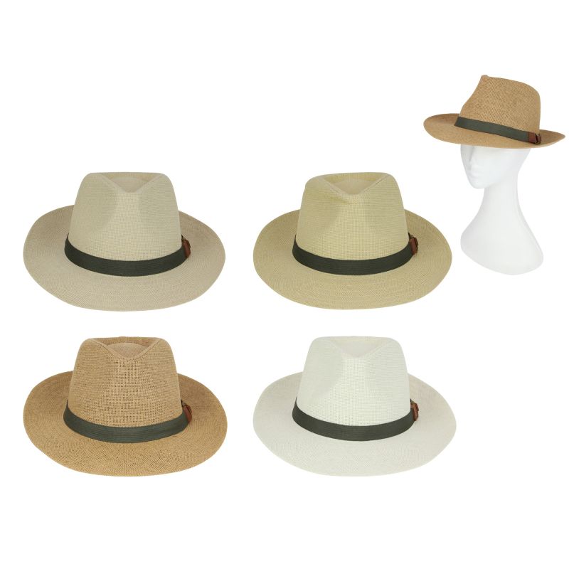 Men's Oversize Fedora Hat 4 Asstd SKU HATMLF - Dollars and Sense