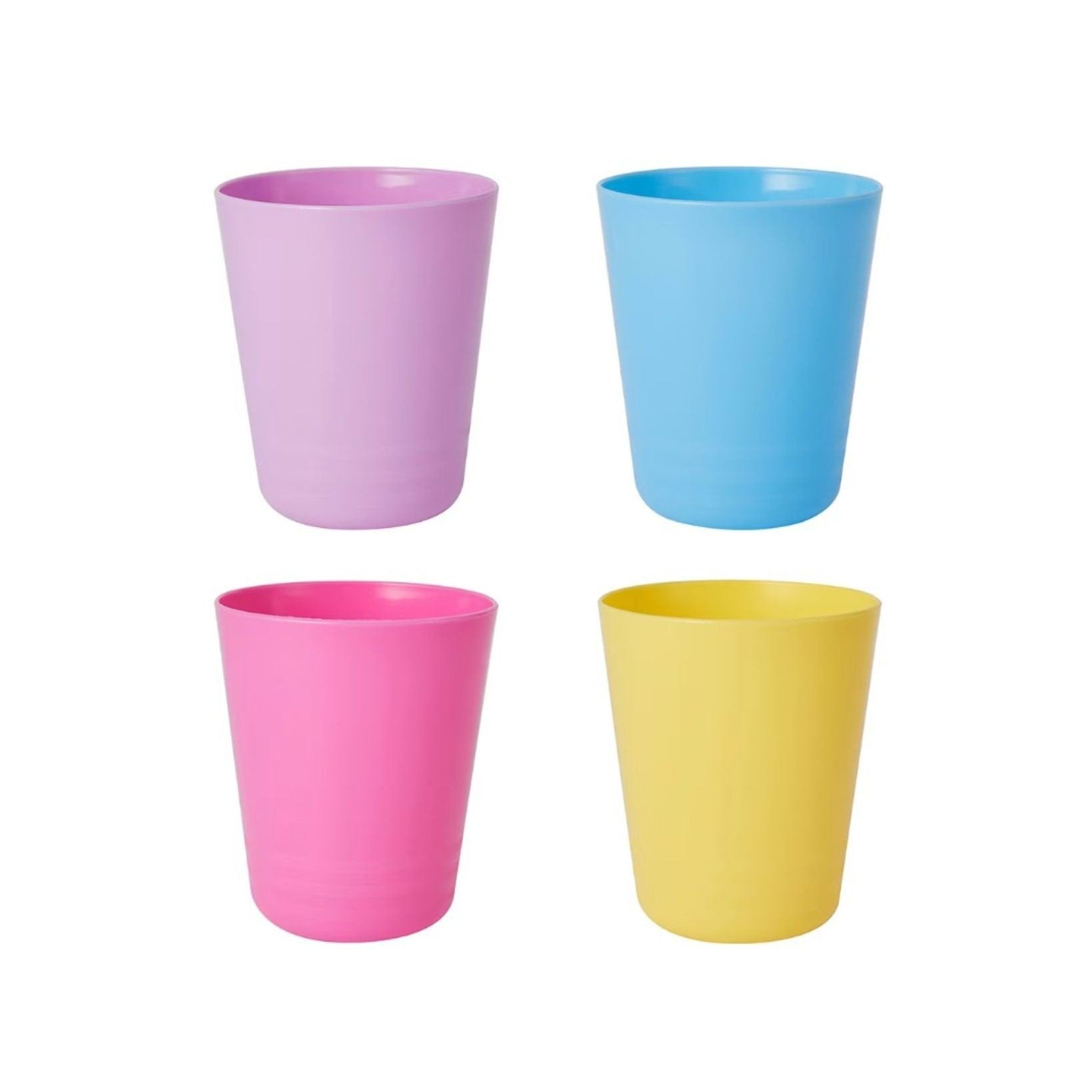 400mL Plastic Tumbler Coloured Pk4