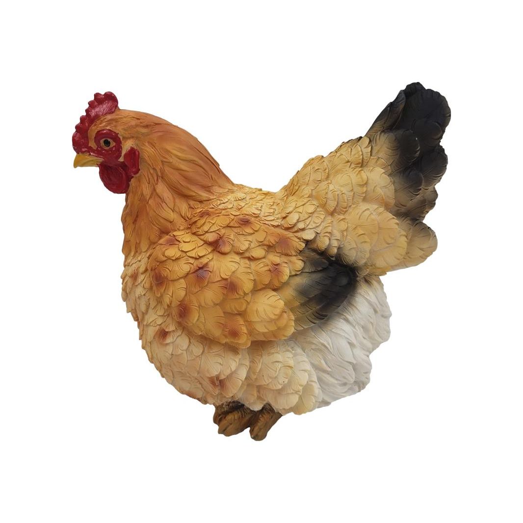 25cm Sitting Brown Chicken SKU HENBRO - Dollars and Sense