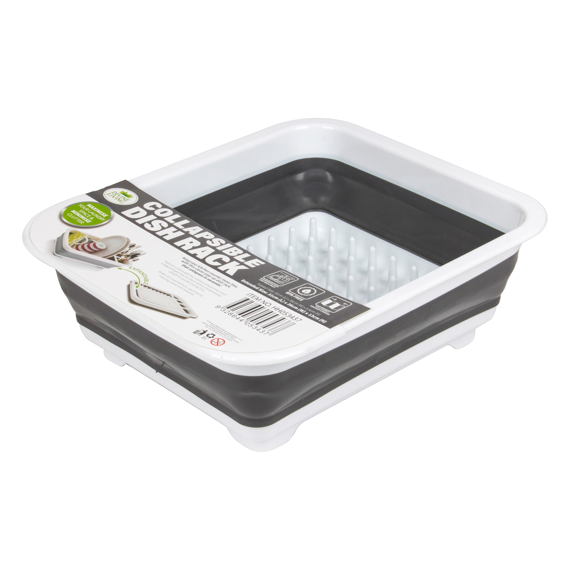 Collapsable Dish Drainer - Silicone - Dollars and Sense