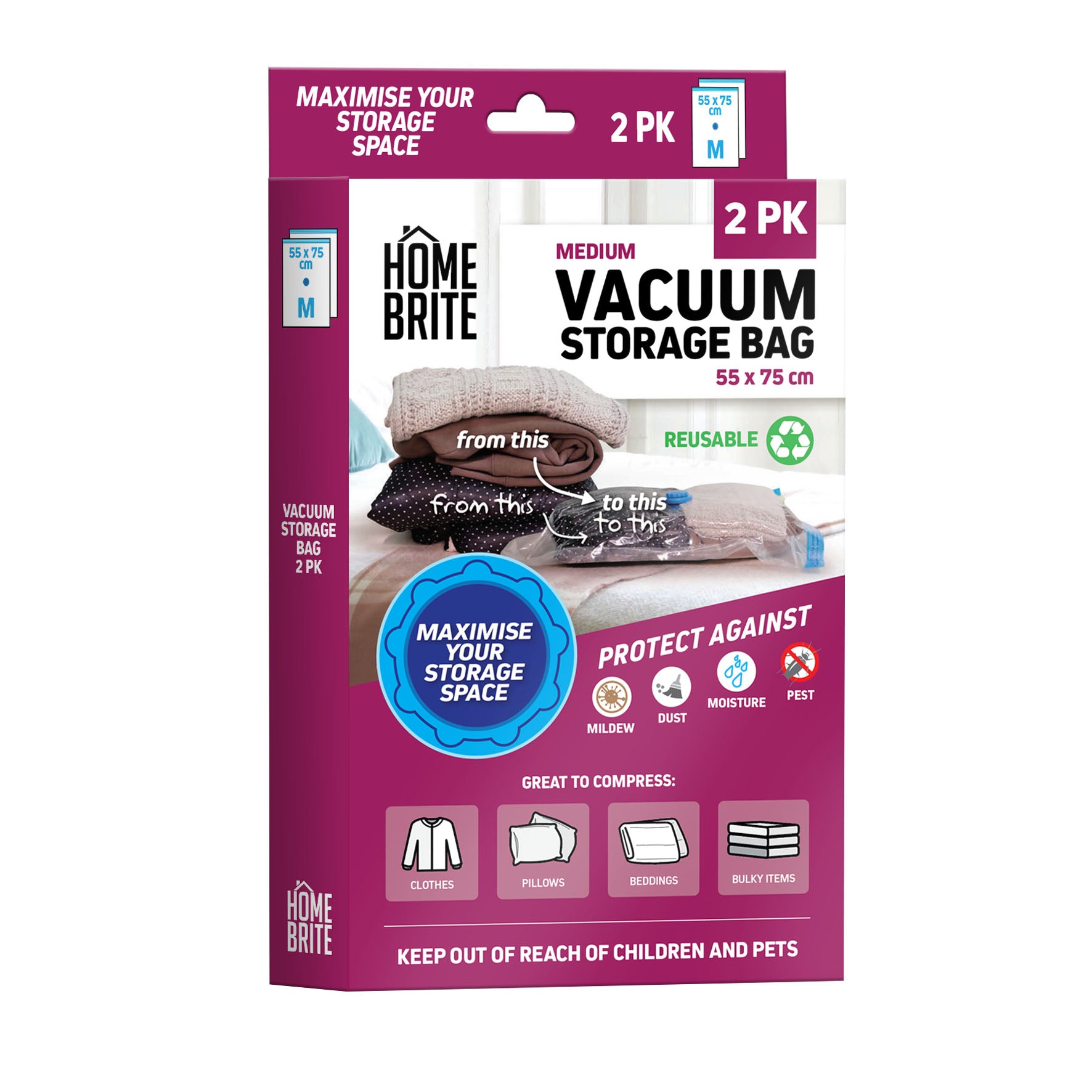 Vacuum Storage Bags - Medium - Dollars and Sense