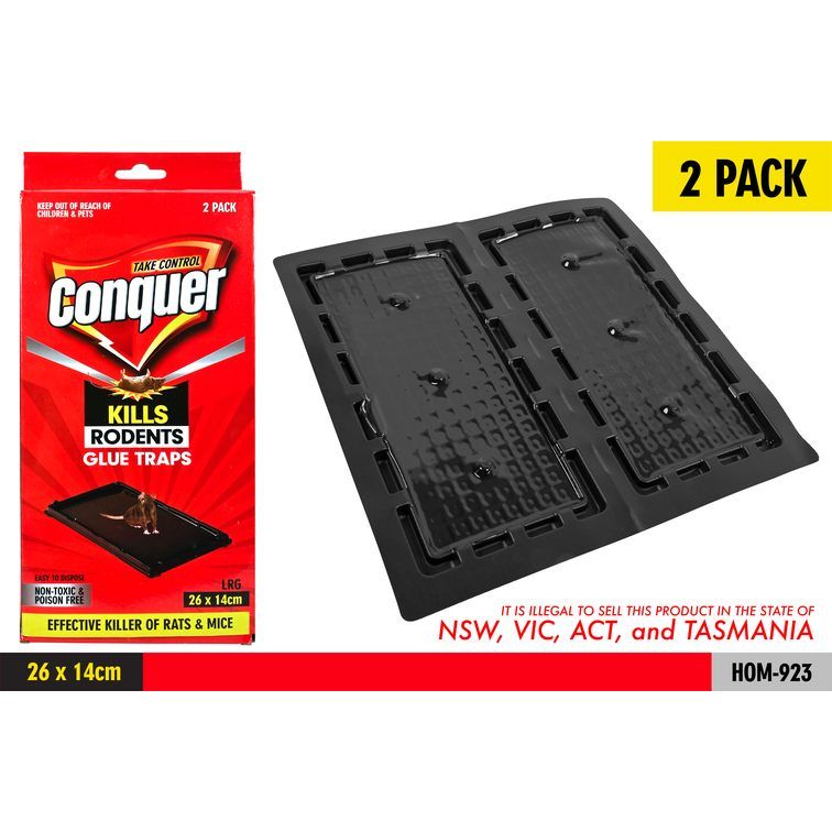 Rodent Glue Traps Large 26x14cm 2pack