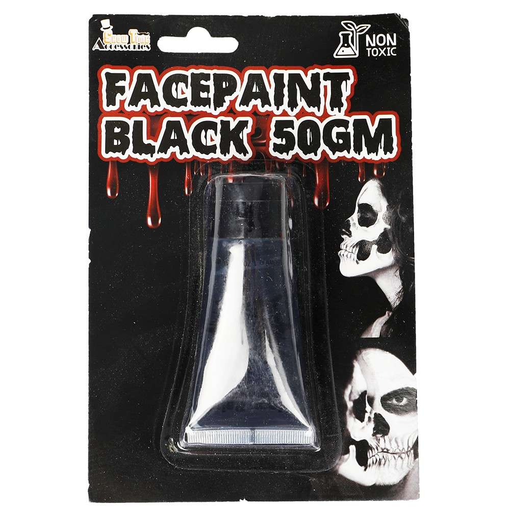 Black Face Paint – 50g - Dollars & Sense Australia