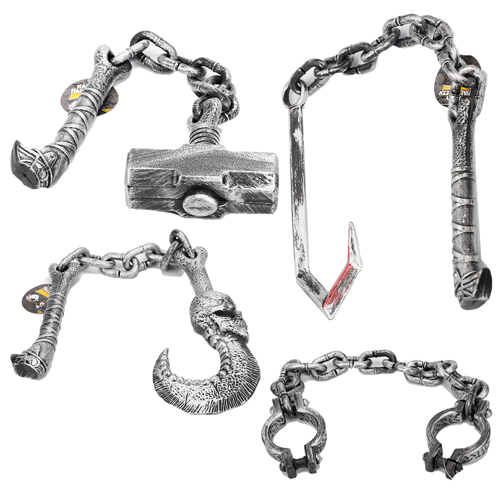 Halloween Fake Weapon with Chain - Assorted - Dollars and Sense