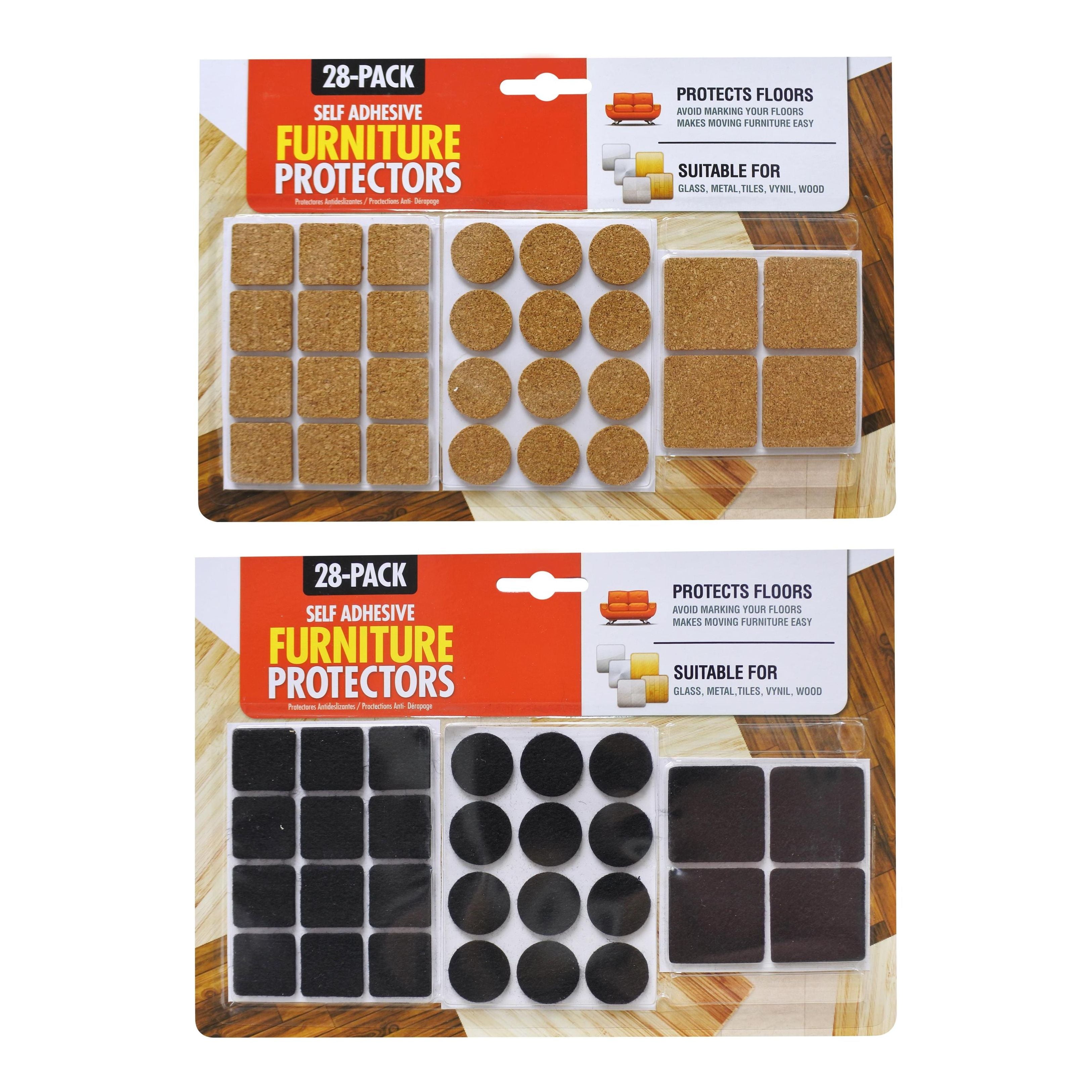 Self Adhesive Furniture Skid Protector - Cork or Felt - Dollars and Sense
