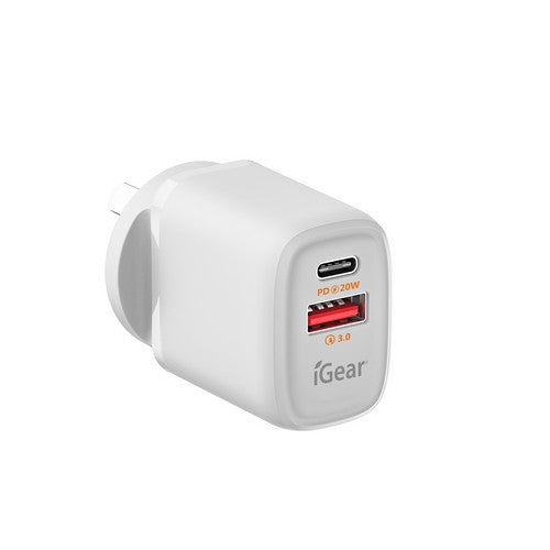 Wall Charger USB Type 3.0A & C