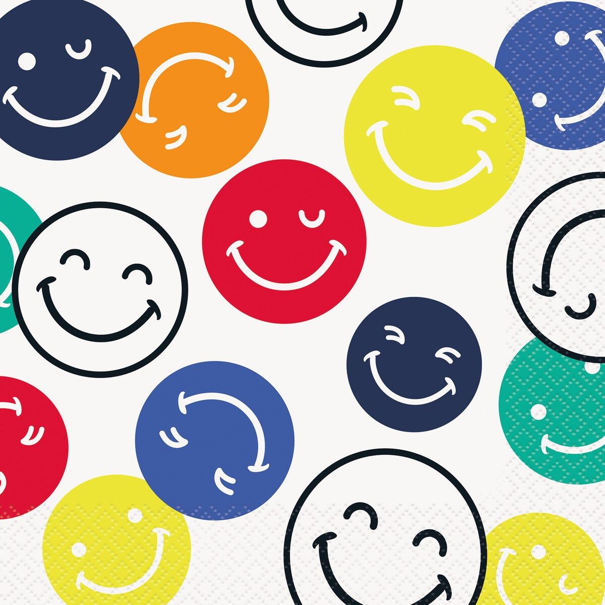 Lunch Napkins - Colourful Smiles - Dollars and Sense