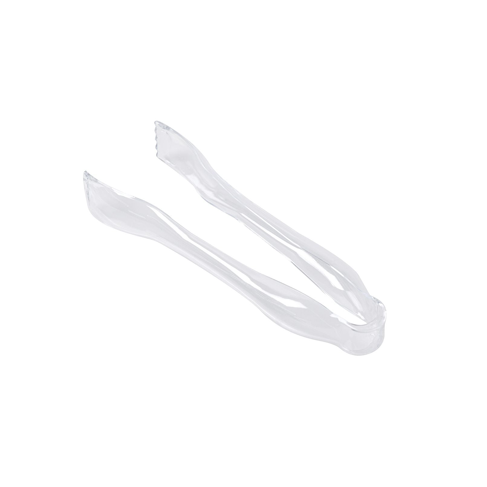 215mm Clear Serving Tongs Pk2