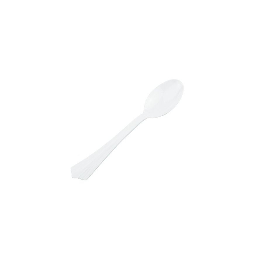 White Heavy Duty Spoon Pk40