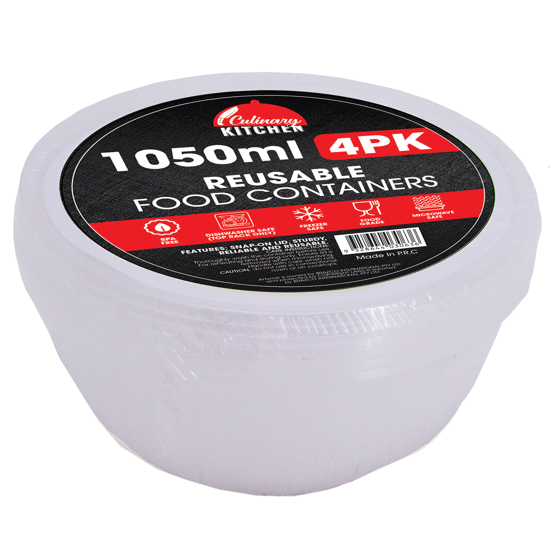 Reusable Food Containers - Noodles 1050ml - Dollars and Sense