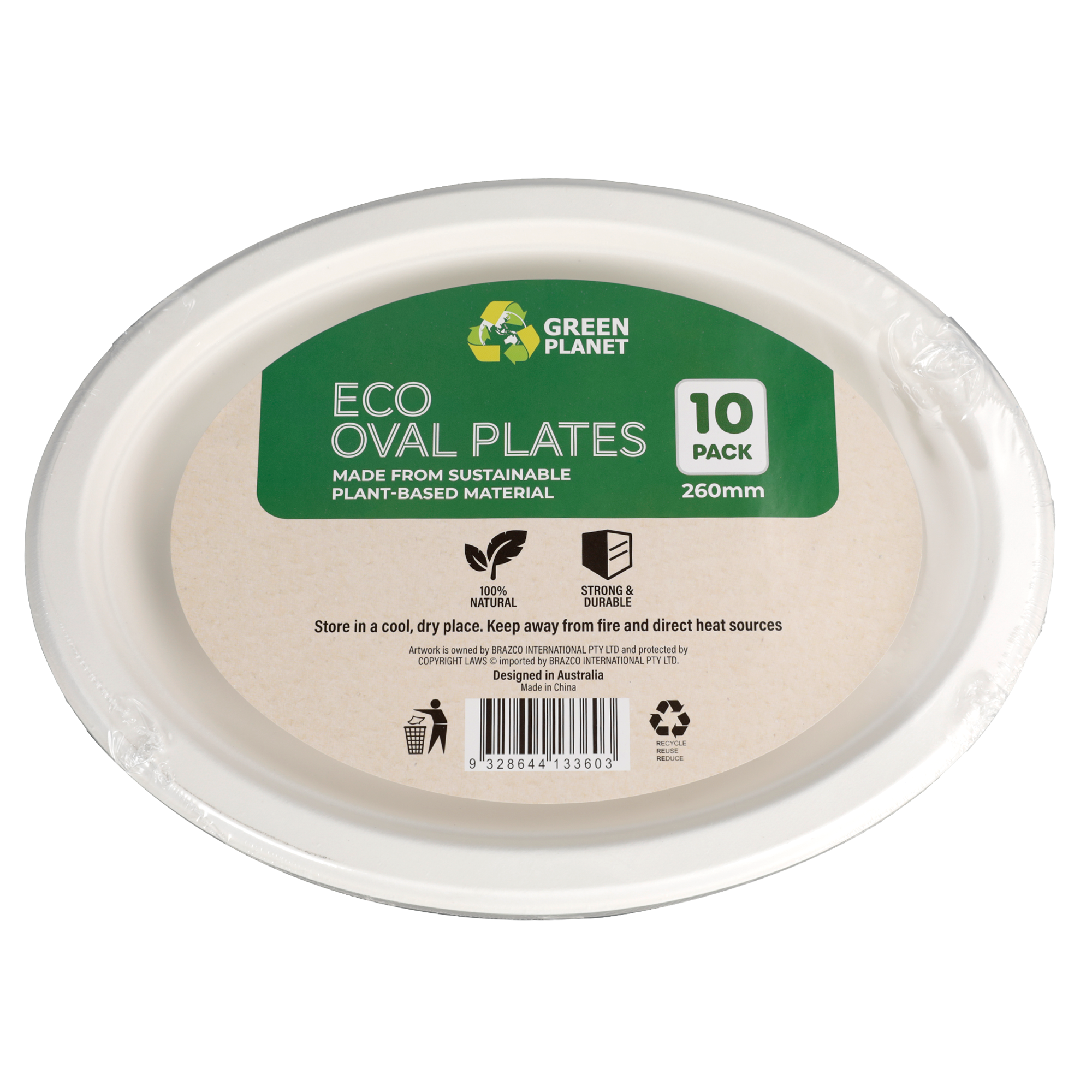 Eco Biodegradable Disposable - Oval Plate - Dollars and Sense