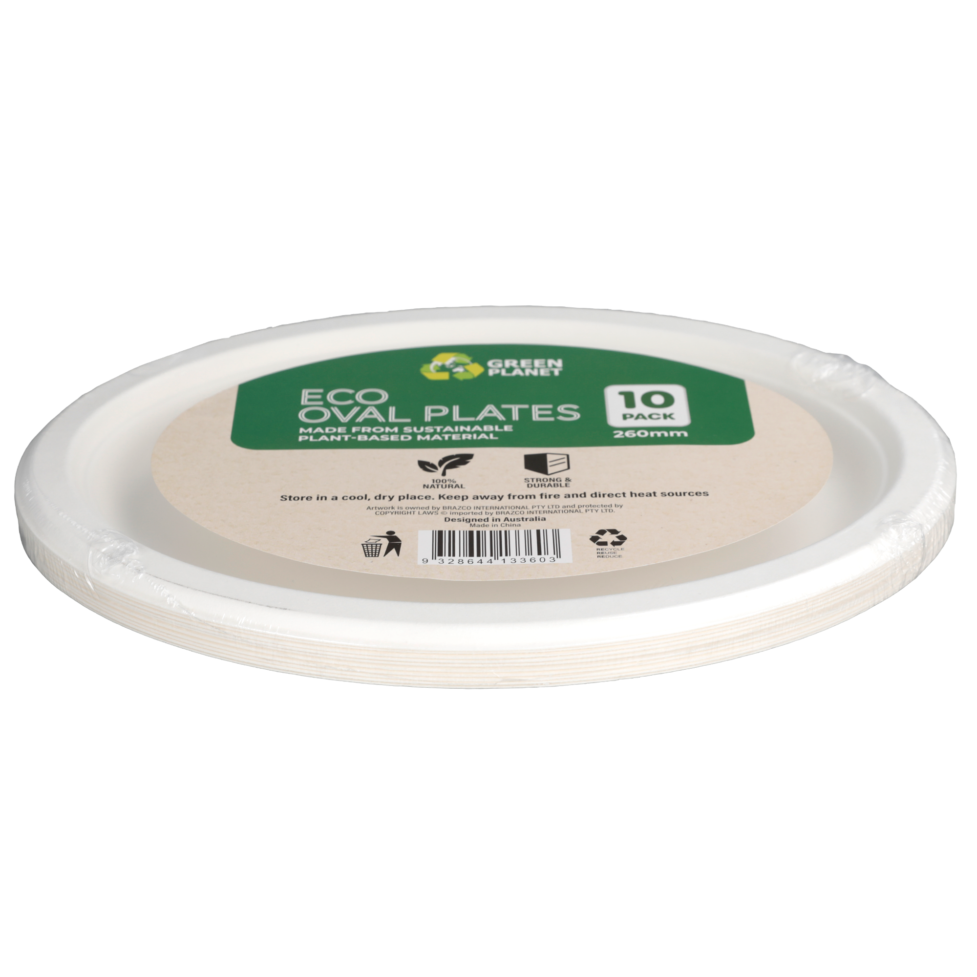 Eco Biodegradable Disposable - Oval Plate - Dollars and Sense