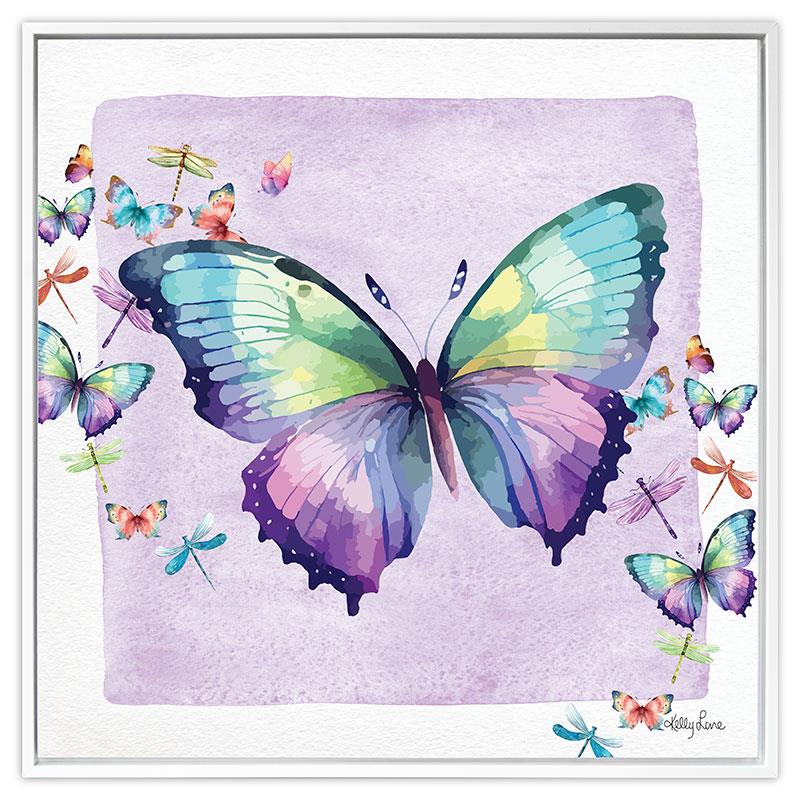 40x40cm Canvas Butterfly Design SKU KLBDPFR40 - Dollars and Sense
