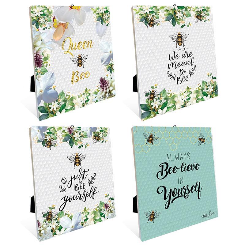12X14 Bee Ceramic Plaque Kelly Lane SKU KLBEESP - Dollars and Sense