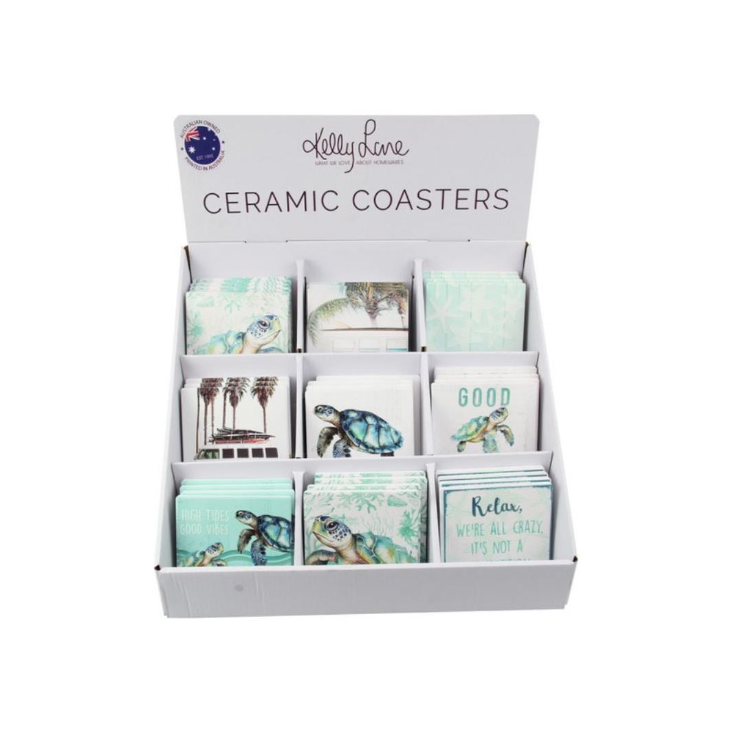 Coastal Coaster - Cork & Ceramic - Dollars and Sense