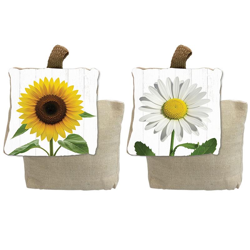 Sunflower & Daisy Door Stop 2 ass SKU KLSDDOOR - Dollars and Sense