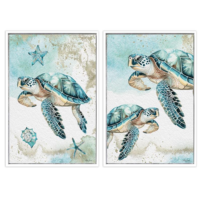 Turtle 60x90cm Framed Painting SKU KLTL60 - Dollars and Sense