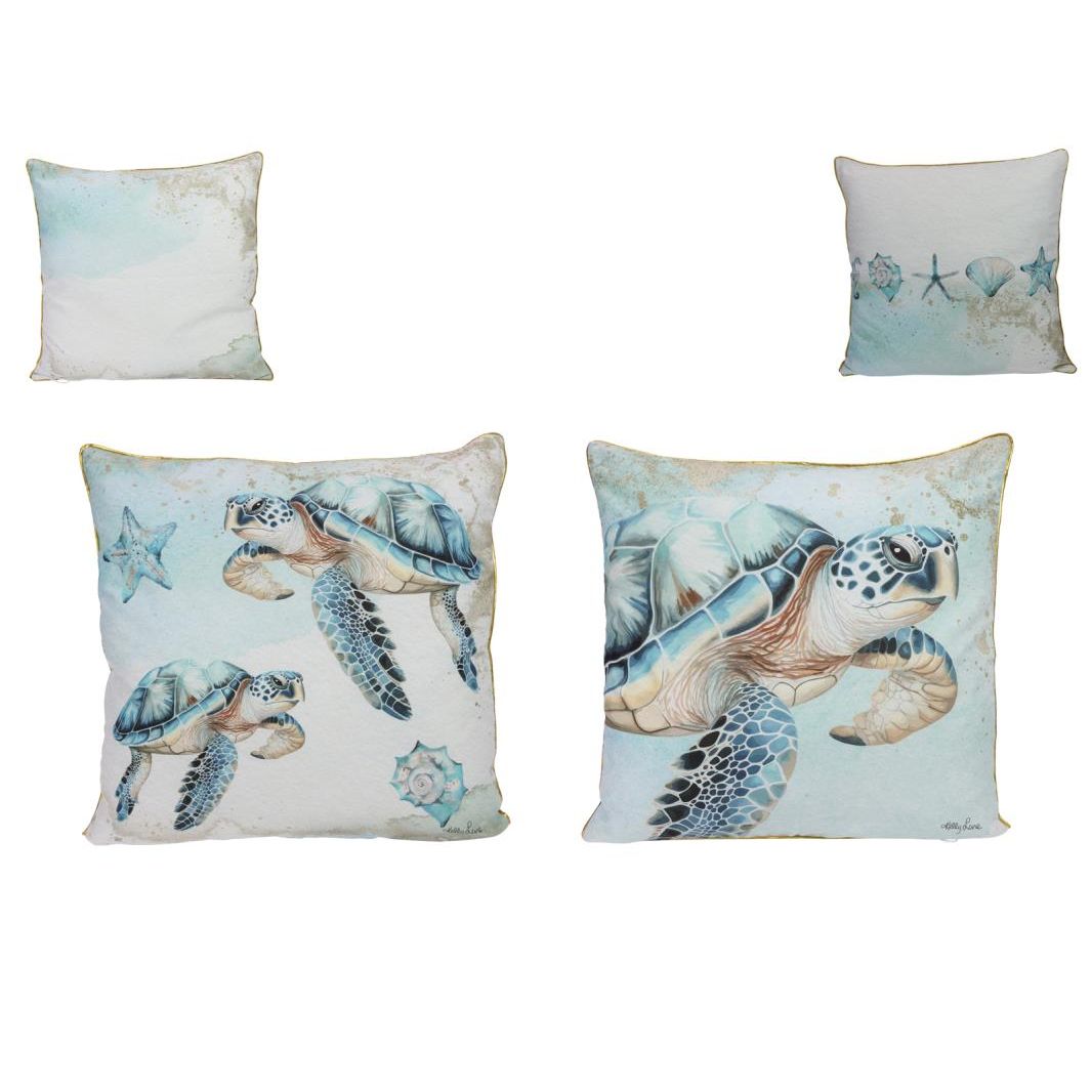 Turtle 45x45cm Double Sided Cushion 2 As SKU KLTLCU45 - Dollars and Sense