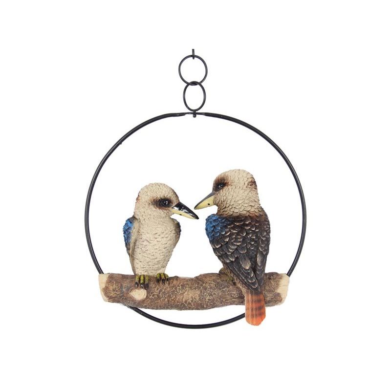 20cm Twin Kookaburras in Ring SKU KOOKRING2 - Dollars and Sense