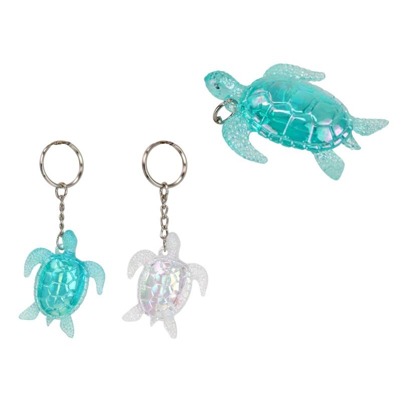 Acrylic Turtle Keyring 2 Asstd SKU KRTURWB - Dollars and Sense