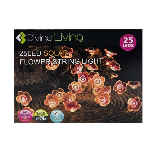 Solar Copper Wire - Flower String Lights - Dollars and Sense