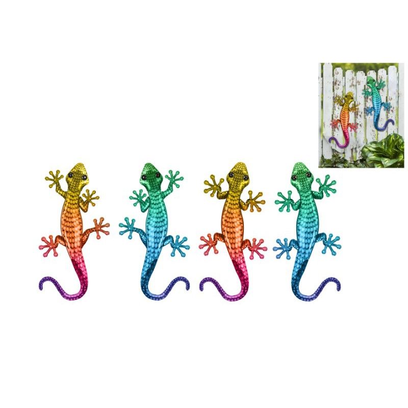 46cm Multi Colour Lizard Wall Art 2 Ass SKU LIZSCAWA - Dollars and Sense
